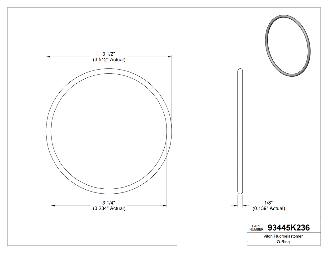 Technical drawing - 93445K236